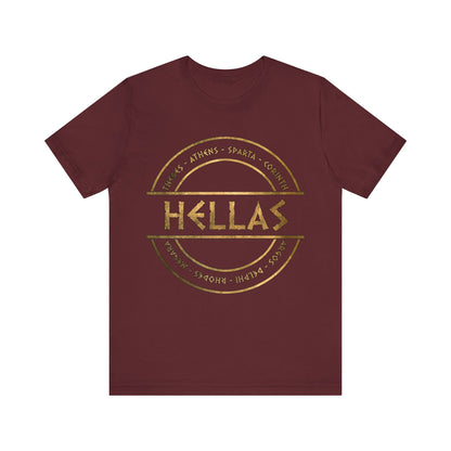 Maroon / S Hellas City-States of Ancient Greece T-Shirt