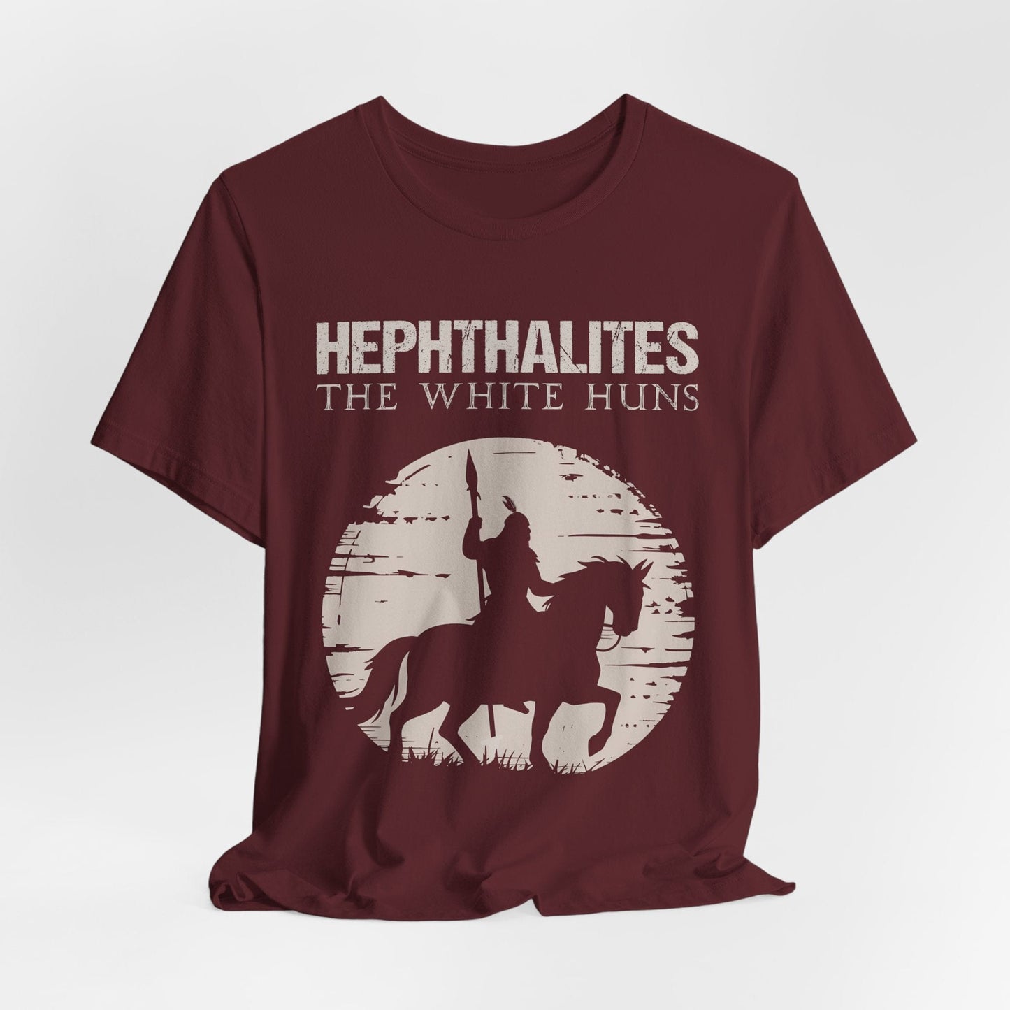 Maroon / S Hephthalites - The White Huns T-Shirt