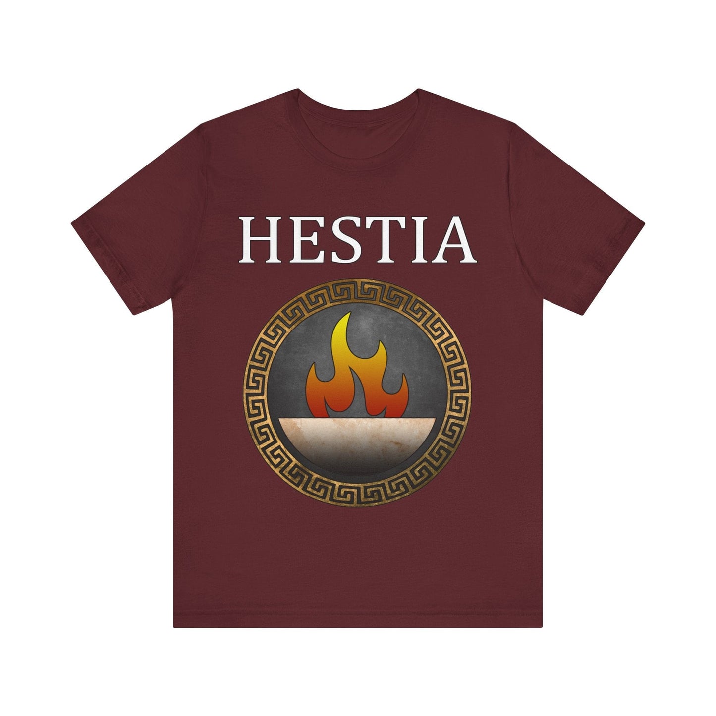 Maroon / S Hestia Greek Goddess T-Shirt