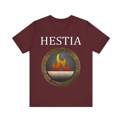 Maroon / S Hestia Greek Goddess T-Shirt