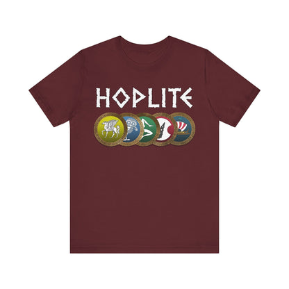 Maroon / S Hoplite Phalanx Shields T-Shirt