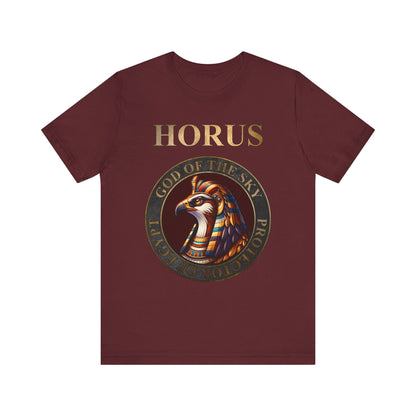 Maroon / S Horus Protector of Egypt T-Shirt