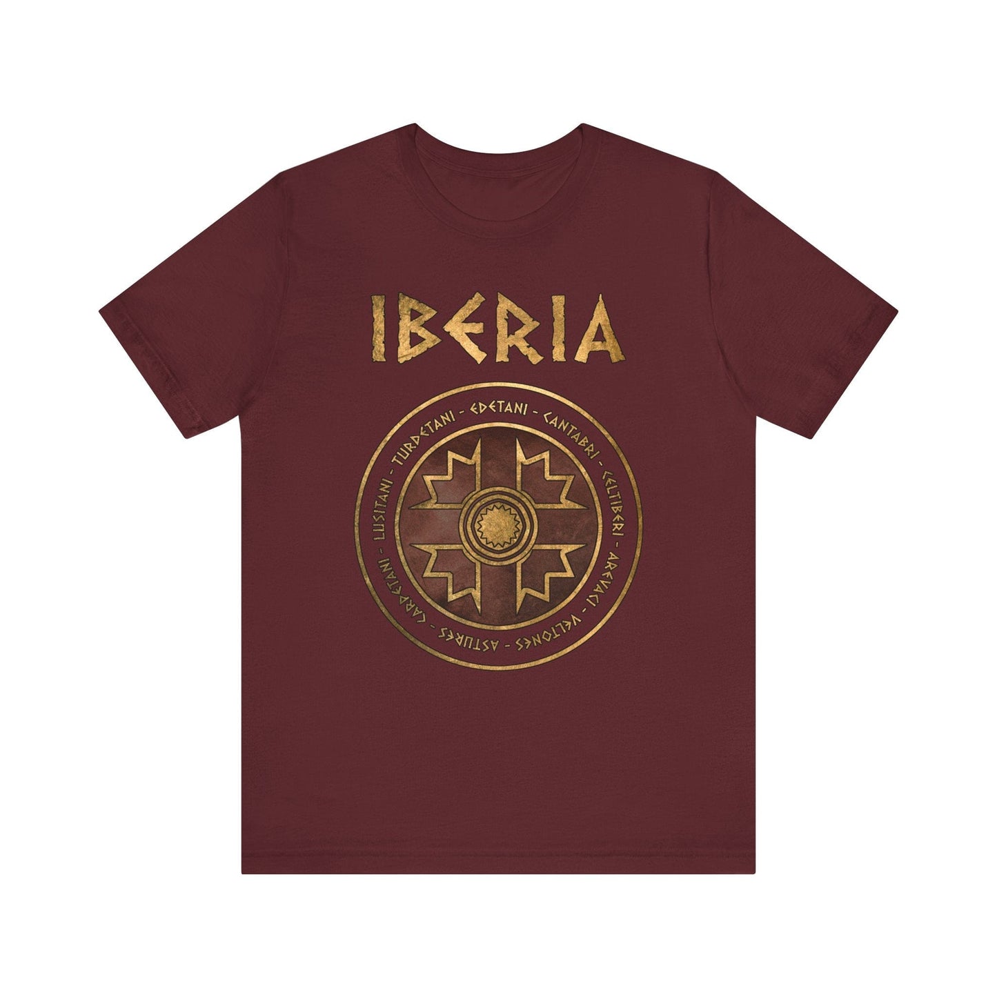 Maroon / S Iberia Ancient Tribes of the Iberian Peninsula History T-shirt