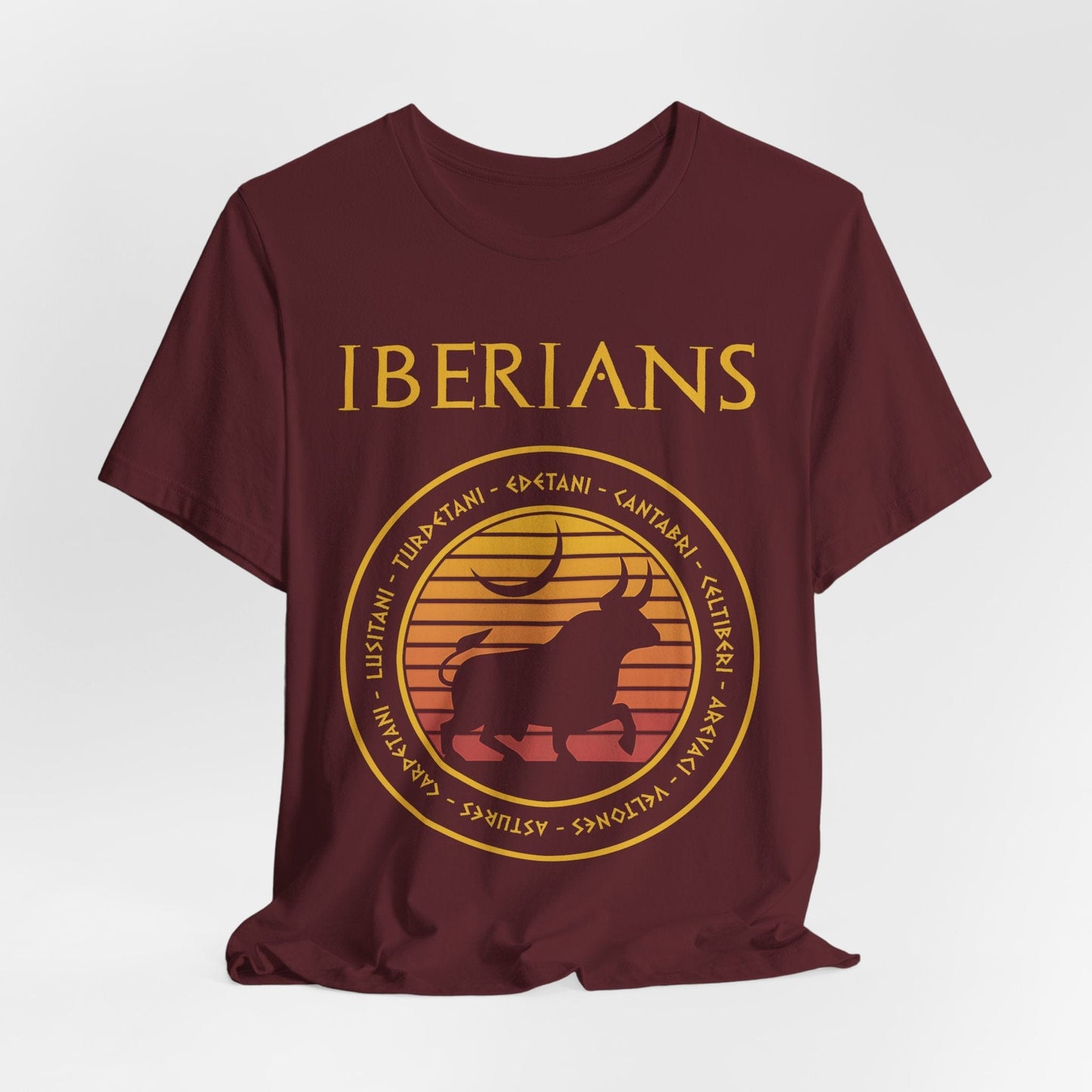 Maroon / S Iberians - Ancient Iberia Tribes T-Shirt