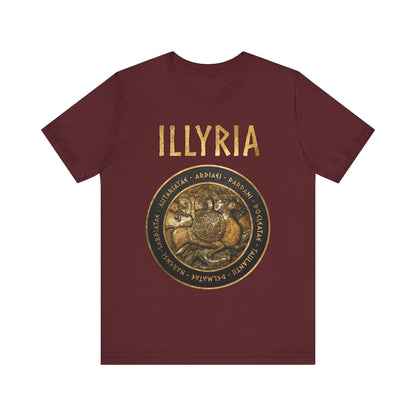 Maroon / S Illyria Ancient Illyrian Tribes T-Shirt
