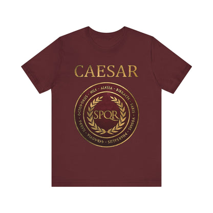 Maroon / S Julius Caesar Famous Battles T-Shirt