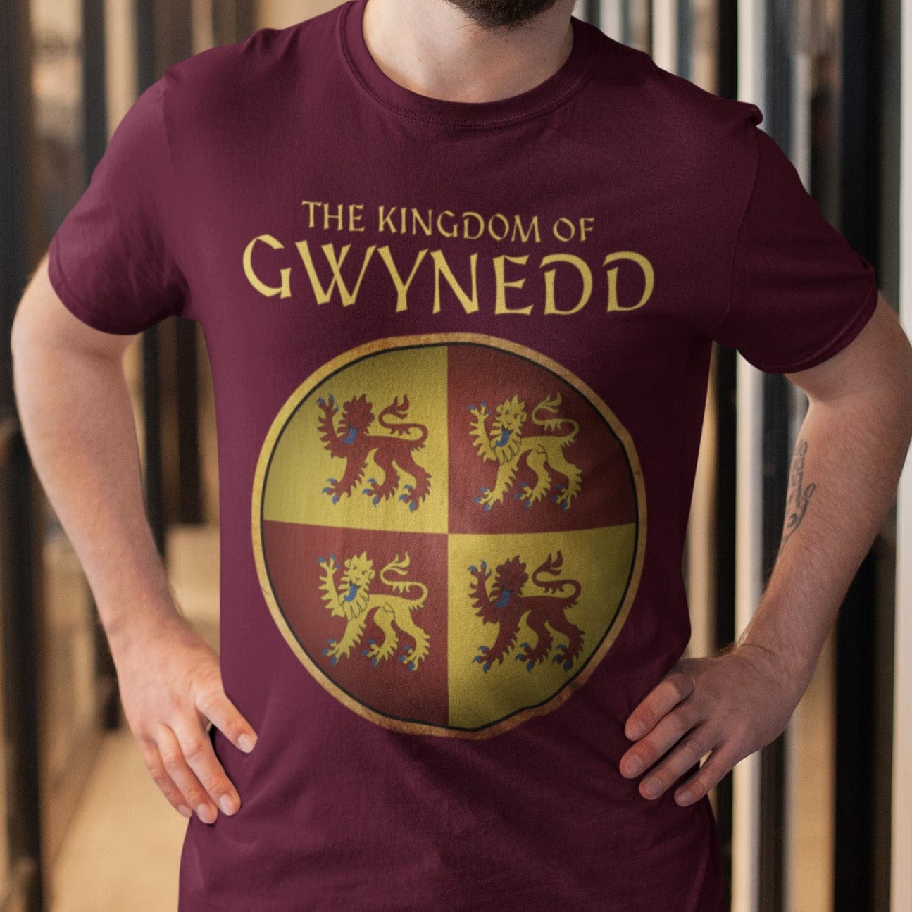 Maroon / S Kingdom of Gwynedd T-Shirt