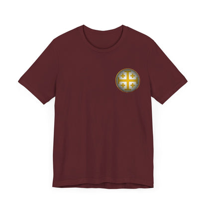 Maroon / S Kingdom of Jerusalem - Double Sided T-Shirt