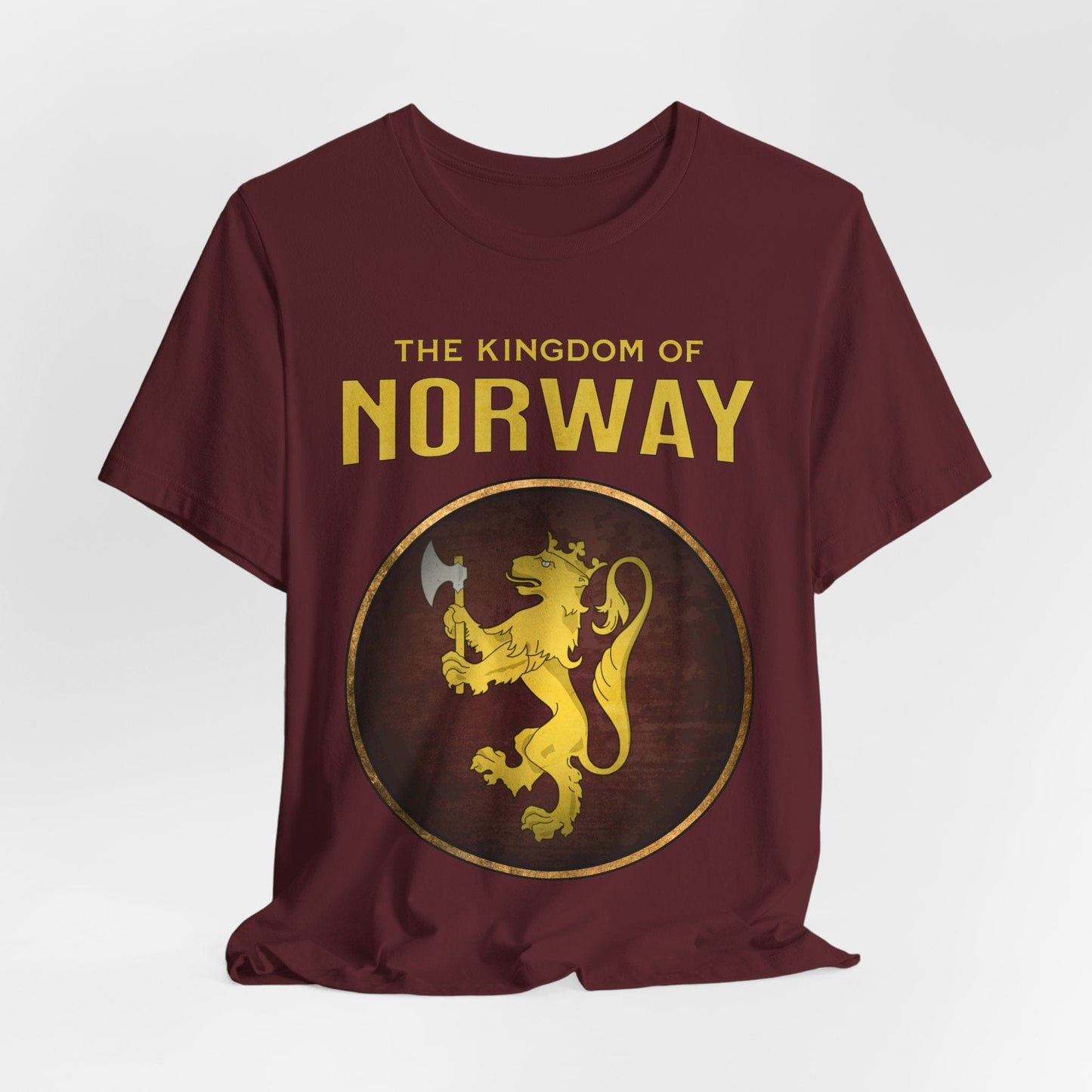 Maroon / S Kingdom of Norway Heraldry T-Shirt