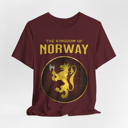 Maroon / S Kingdom of Norway Heraldry T-Shirt