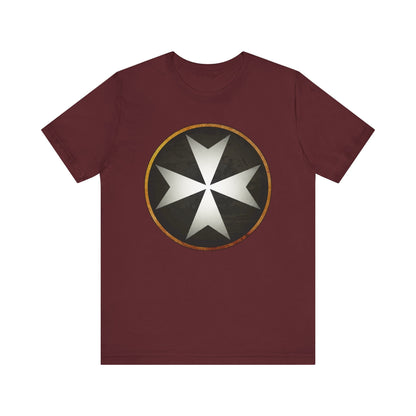 Maroon / S Knights Hospitaller Heraldry T-Shirt