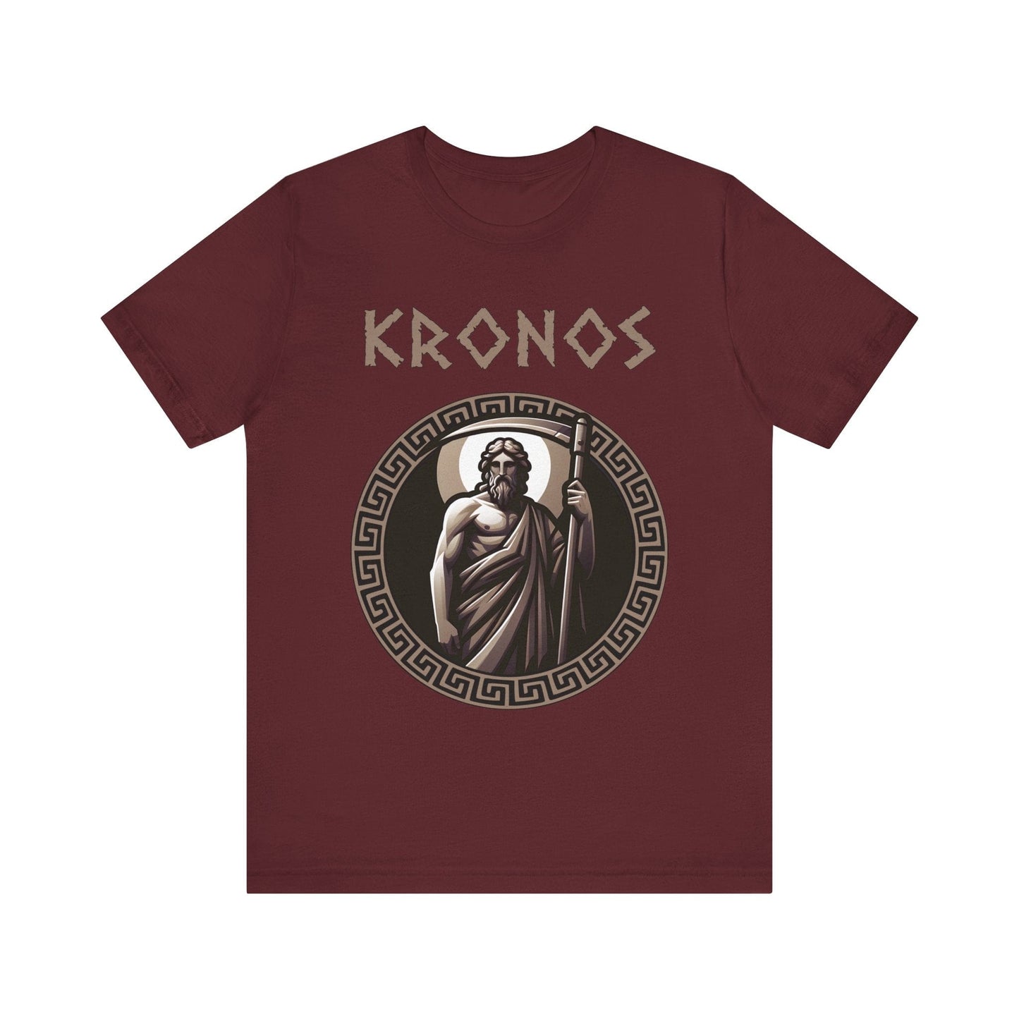 Maroon / S Kronos - Ancient Greek Titan - Greek Mythology T-shirt