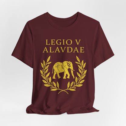 Maroon / S Legio V Alaudae - Roman Legion T-Shirt