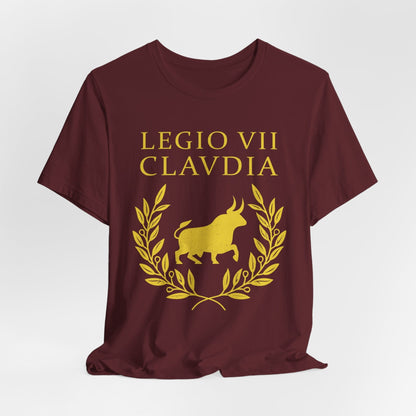 Maroon / S Legio VII Claudia - Roman Legion T-Shirt