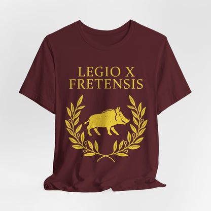 Maroon / S Legio X Fretensis - Roman Legion T-Shirt