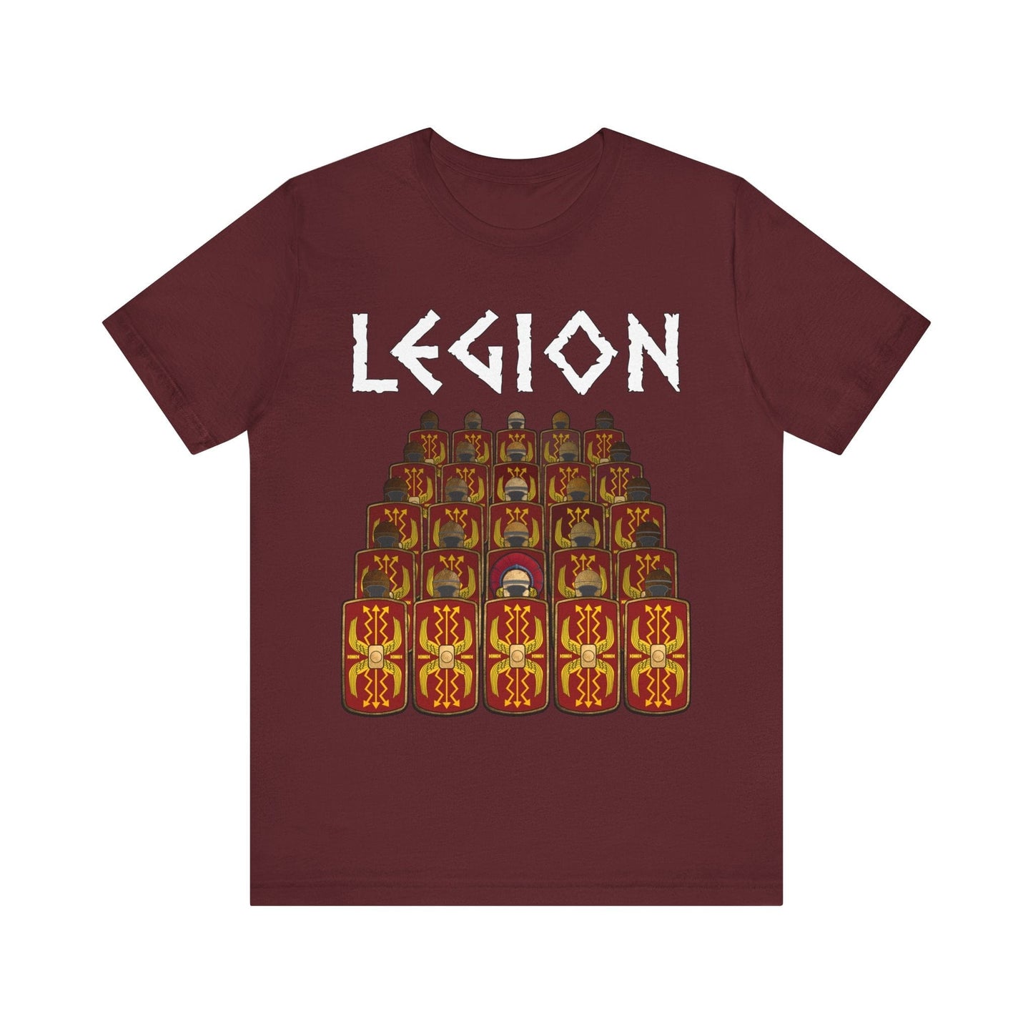 Maroon / S Legions Marching - Roman Army T-Shirt
