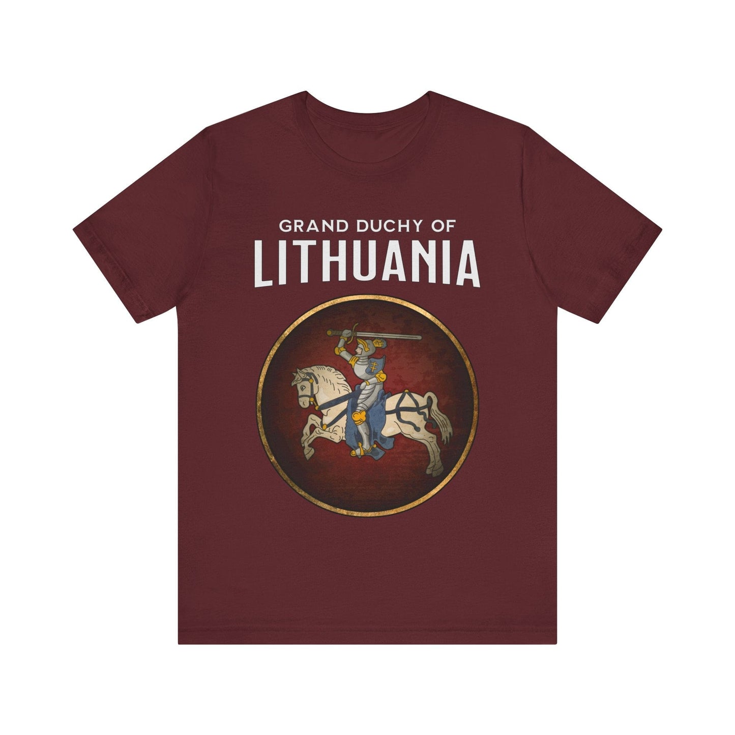 Maroon / S Lithuania Heraldry - Grand Duchy of Lithuania T-shirt