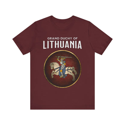 Maroon / S Lithuania Heraldry - Grand Duchy of Lithuania T-shirt