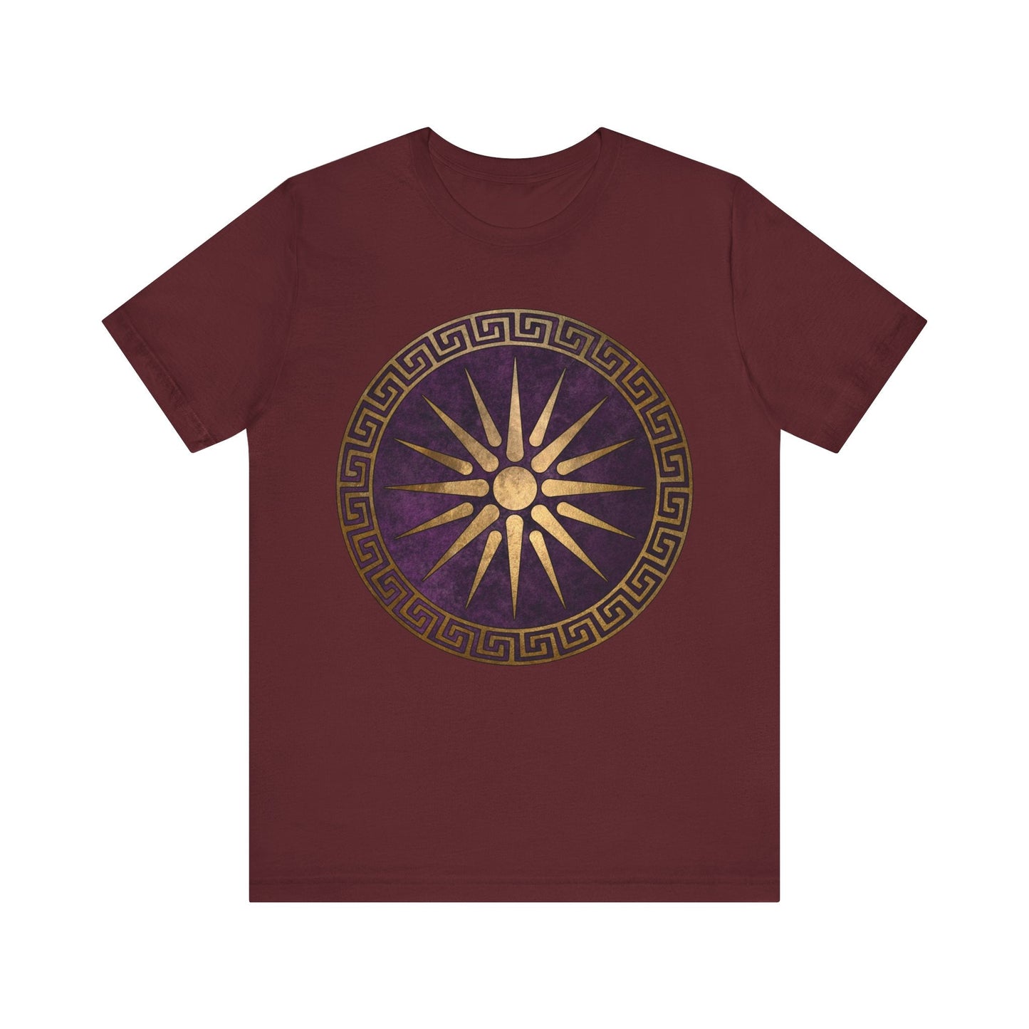 Maroon / S Macedon Alexander the Great Shield T-Shirt