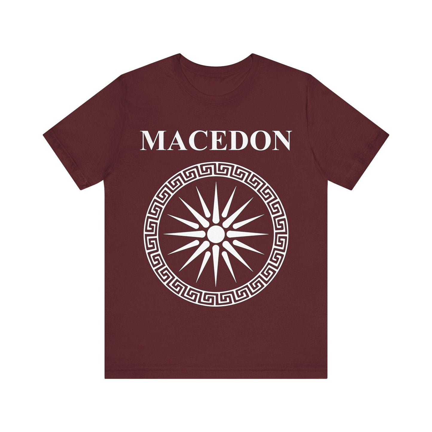 Maroon / S Macedon Alexander the Great Symbol T-shirt