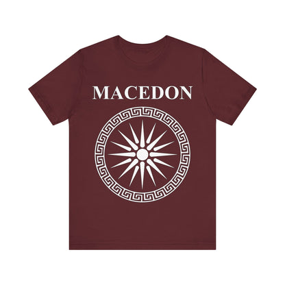 Maroon / S Macedon Alexander the Great Symbol T-shirt