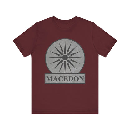 Maroon / S Macedon Symbol of Ancient Macedonia T-Shirt