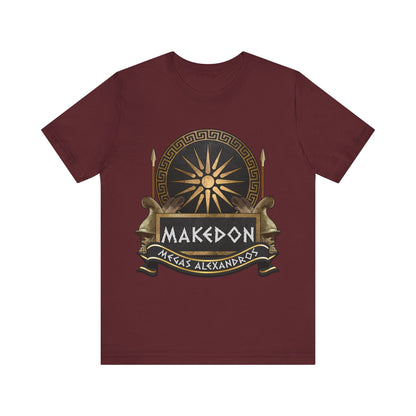 Maroon / S Makedon Alexander the Great - Megas Alexandros T-Shirt