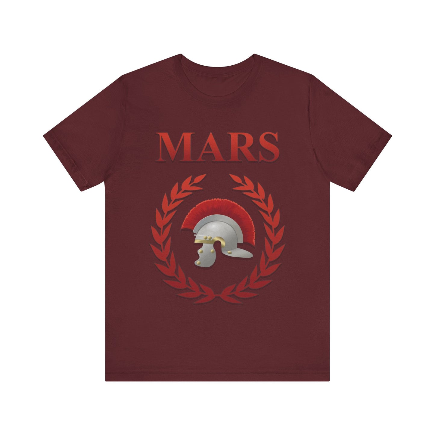 Maroon / S Mars Ancient Roman God of War T-shirt