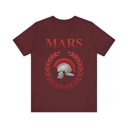 Maroon / S Mars Ancient Roman God of War T-shirt