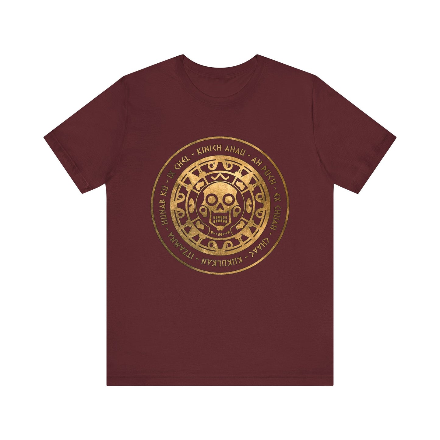 Maroon / S Mayan Gods T-Shirt