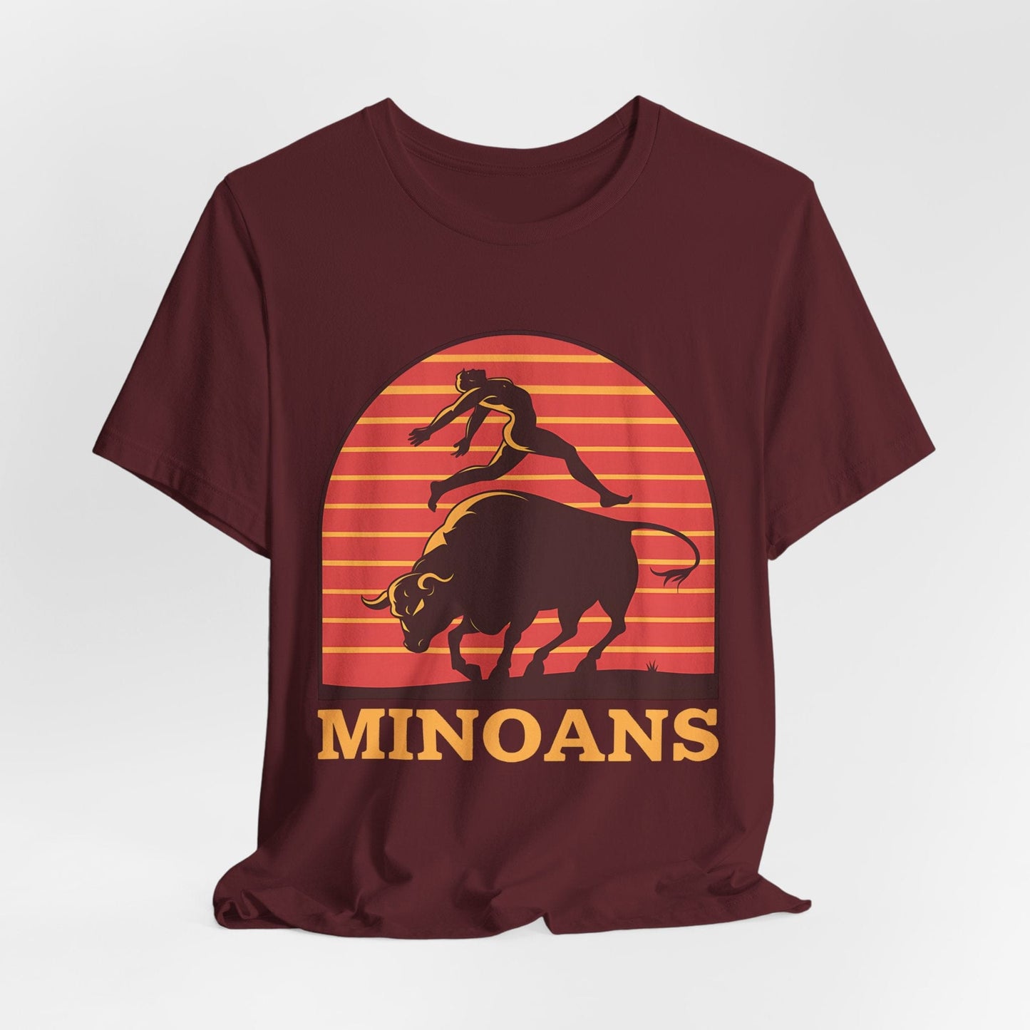 Maroon / S Minoans Bull Leaping T-Shirt