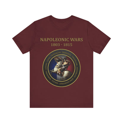 Maroon / S Napoleonic Wars - Battles of Napoleon Bonaparte T-Shirt