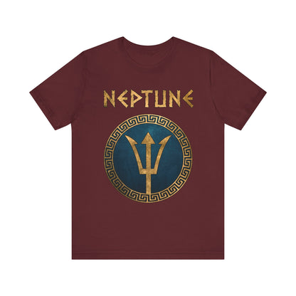 Maroon / S Neptune Roman God of the Sea T-Shirt