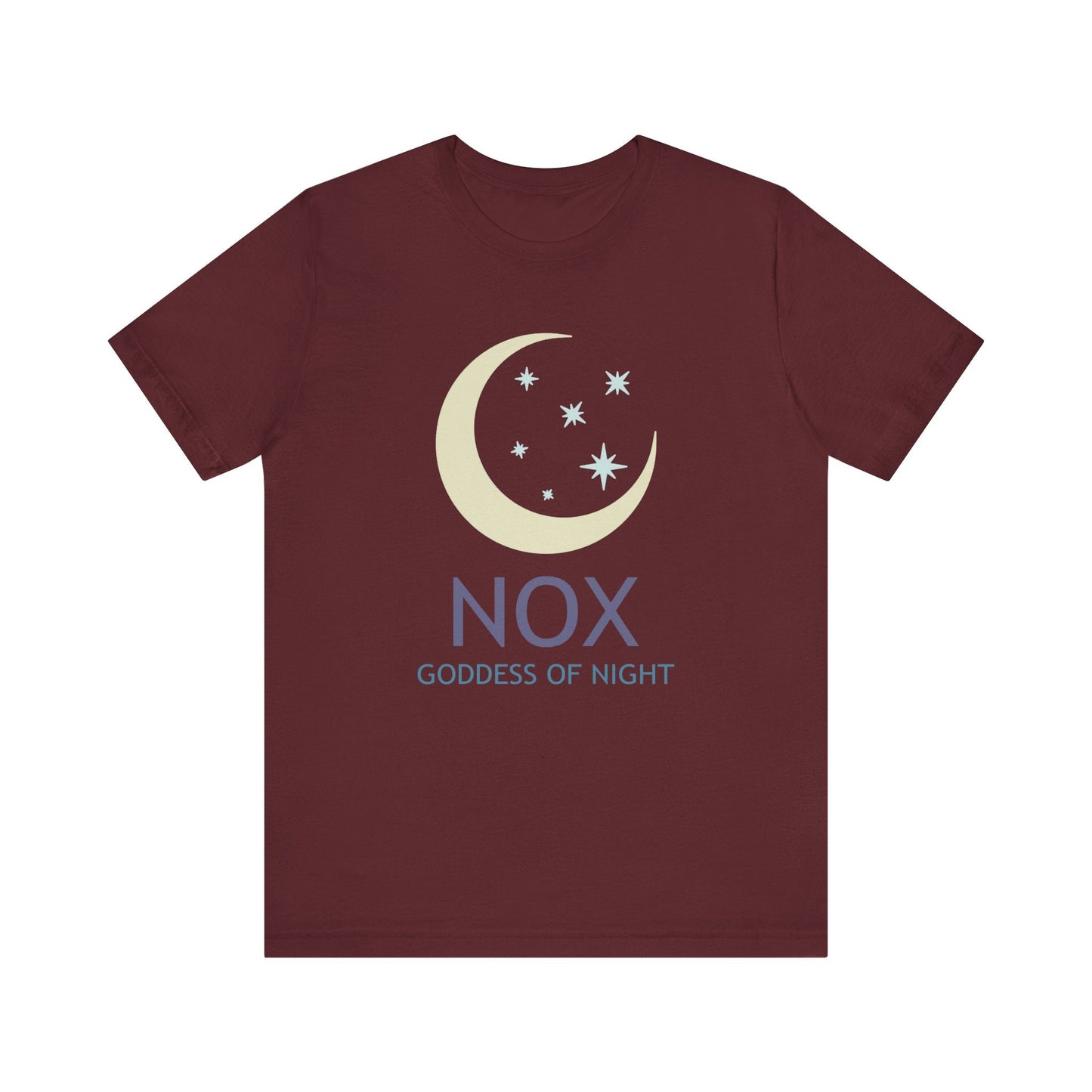 Maroon / S Nox Ancient Roman Goddess of Night T-Shirt