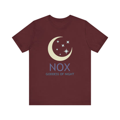 Maroon / S Nox Ancient Roman Goddess of Night T-Shirt