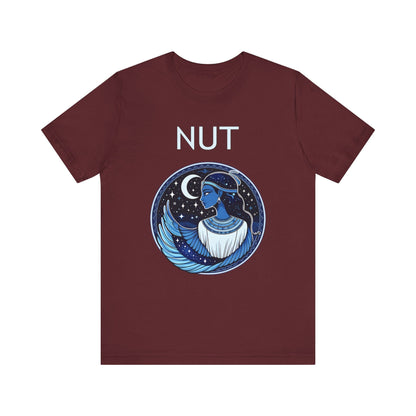 Maroon / S Nut Egyptian Goddess of Night T-Shirt