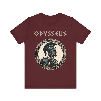 Maroon / S Odysseus - Hero of the Trojan War T-Shirt