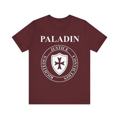 Maroon / S Paladin Holy Warrior T-Shirt