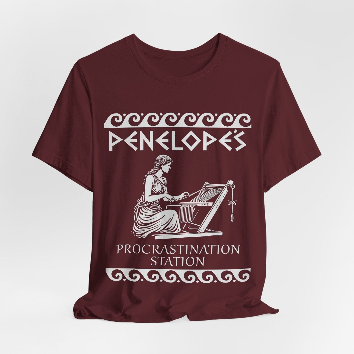 Maroon / S Penelope's Procrastination Station T-Shirt