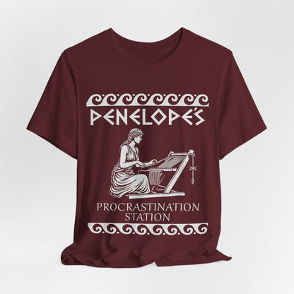 Maroon / S Penelope's Procrastination Station T-Shirt