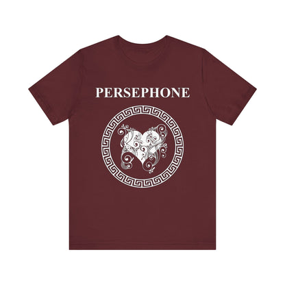 Maroon / S Persephone Ancient Greek Goddess T-shirt