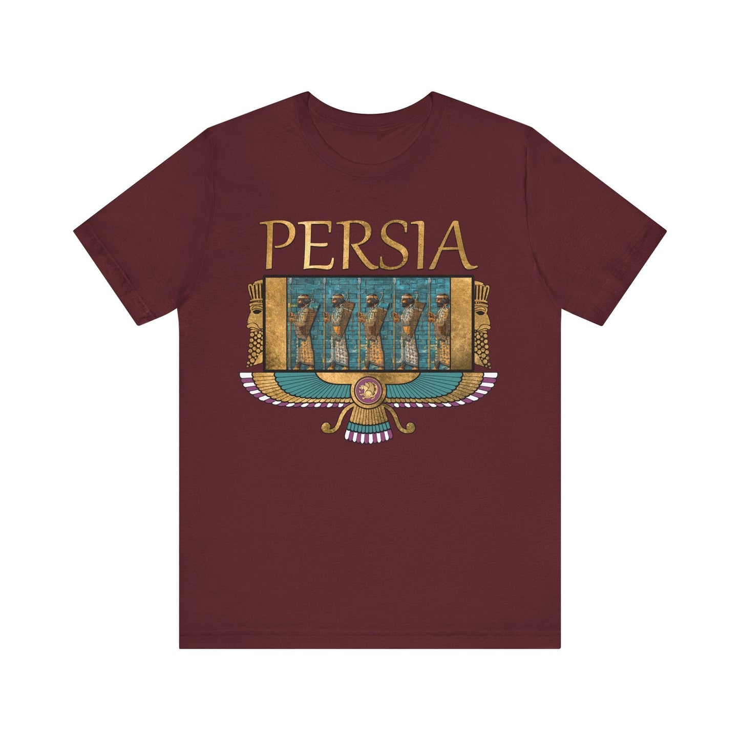 Maroon / S Persia - Immortals of the Achaemenid Persian Empire T-shirt