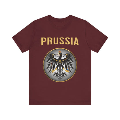 Maroon / S Prussia Heraldry - Prussian Coat of Arms - The Kingdom of Prussia T-shirt