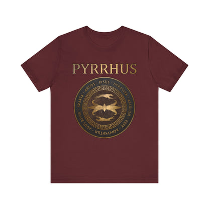 Maroon / S Pyrrhus of Epirus Famous Battles - Ancient Warfare - Ancient Battles T-shirt