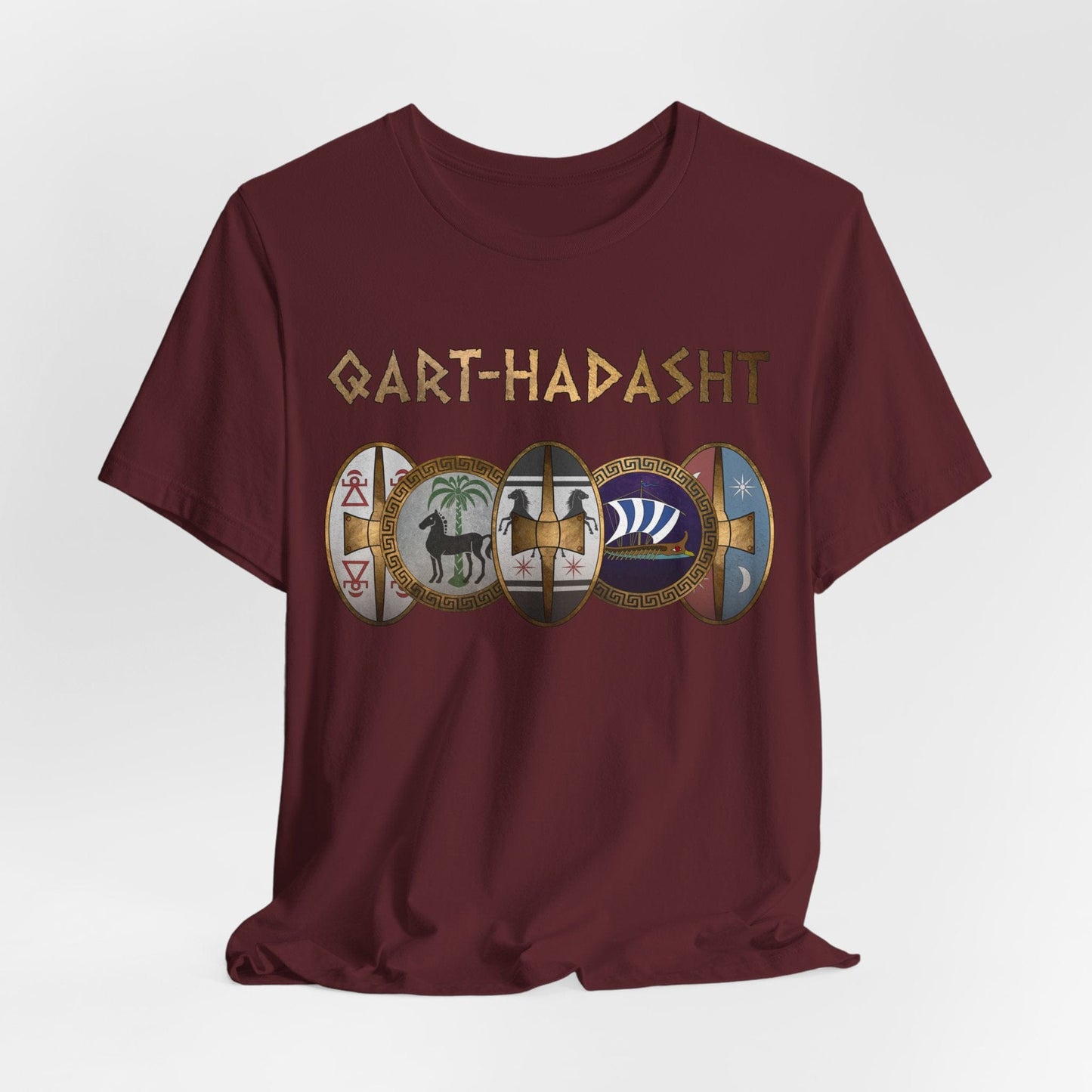 Maroon / S Qart-Hadasht Ancient Carthage T-Shirt