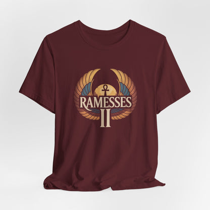 Maroon / S Ramesses II Pharaoh of Ancient Egypt T-Shirt