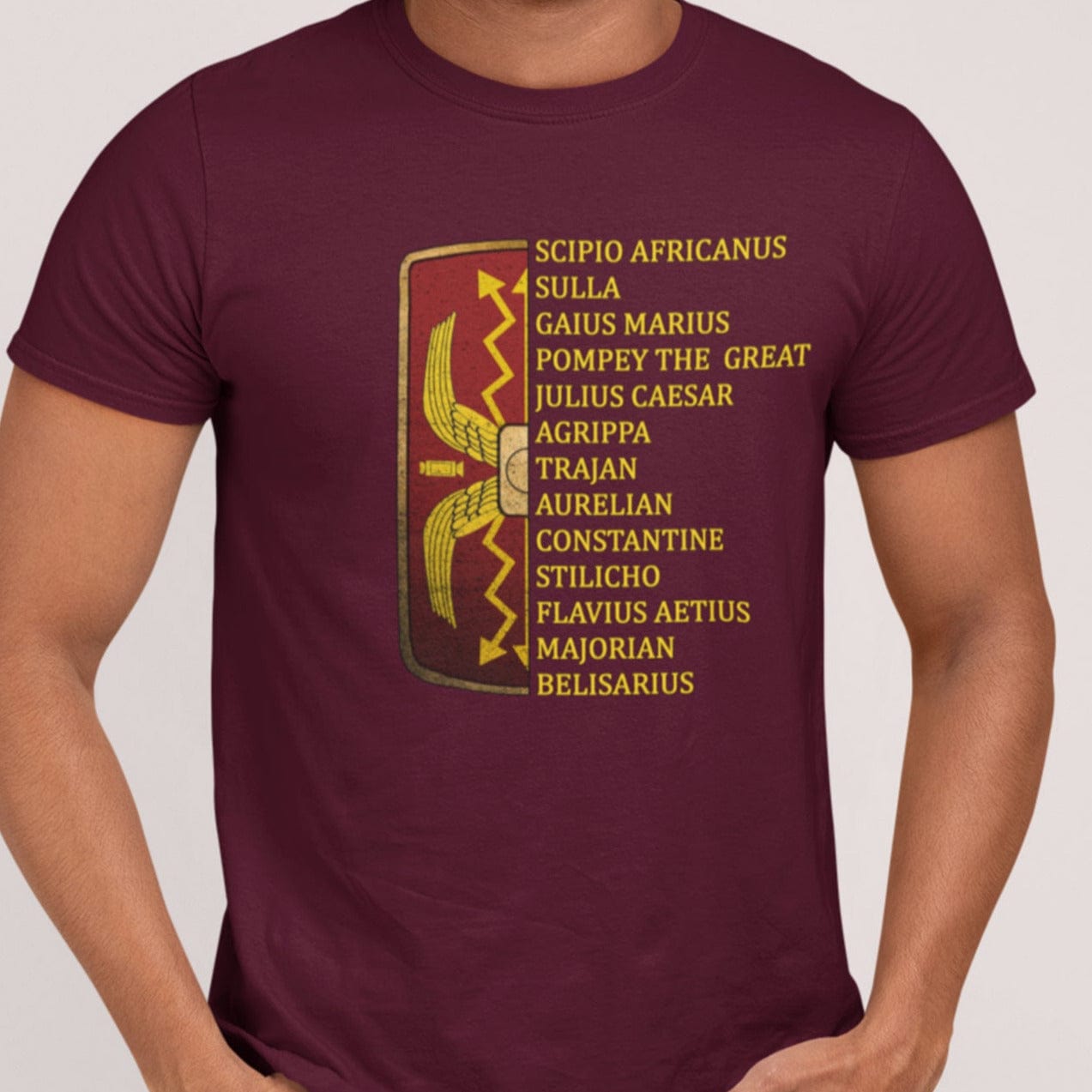 Maroon / S Roman Generals T-Shirt