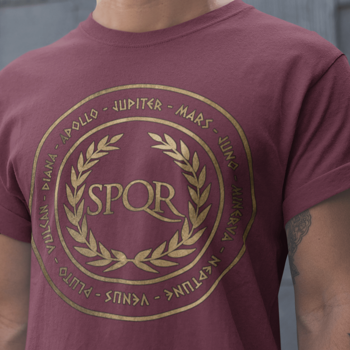 Maroon / S Roman Gods T-Shirt