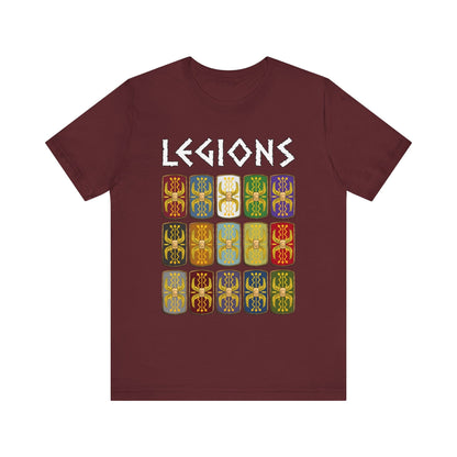 Maroon / S Roman Legions Shields T-Shirt