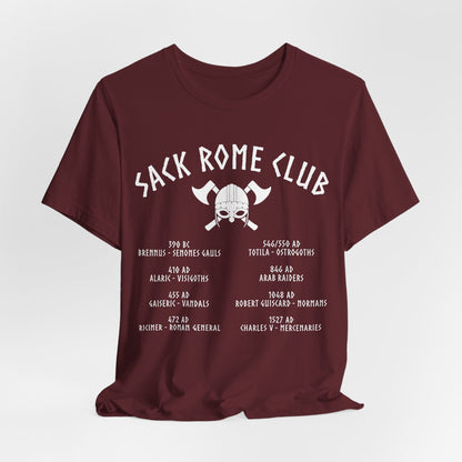 Maroon / S Sack Rome Club T-Shirt